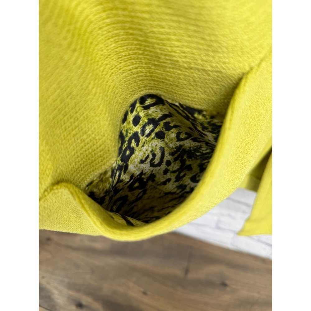 St John Sweater Blazer Women's Size 10 Lime Green Knit Single Button Old Money - Picture 9 of 13